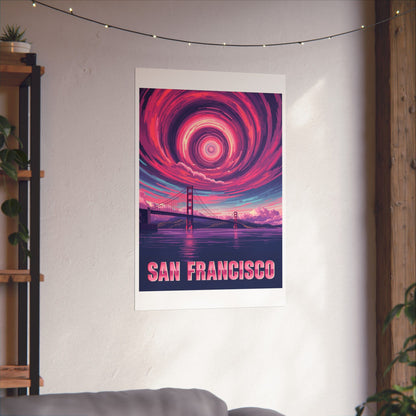 San Francisco Psychedelic Travel Poster