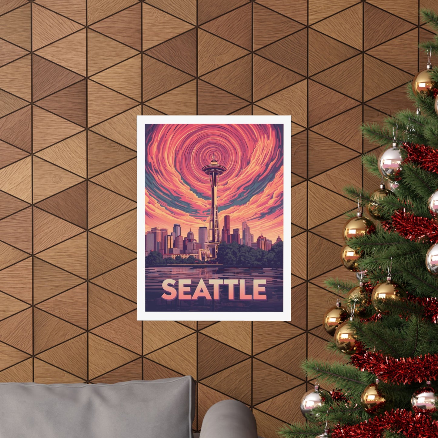 Seattle Psychedelic Travel Poster