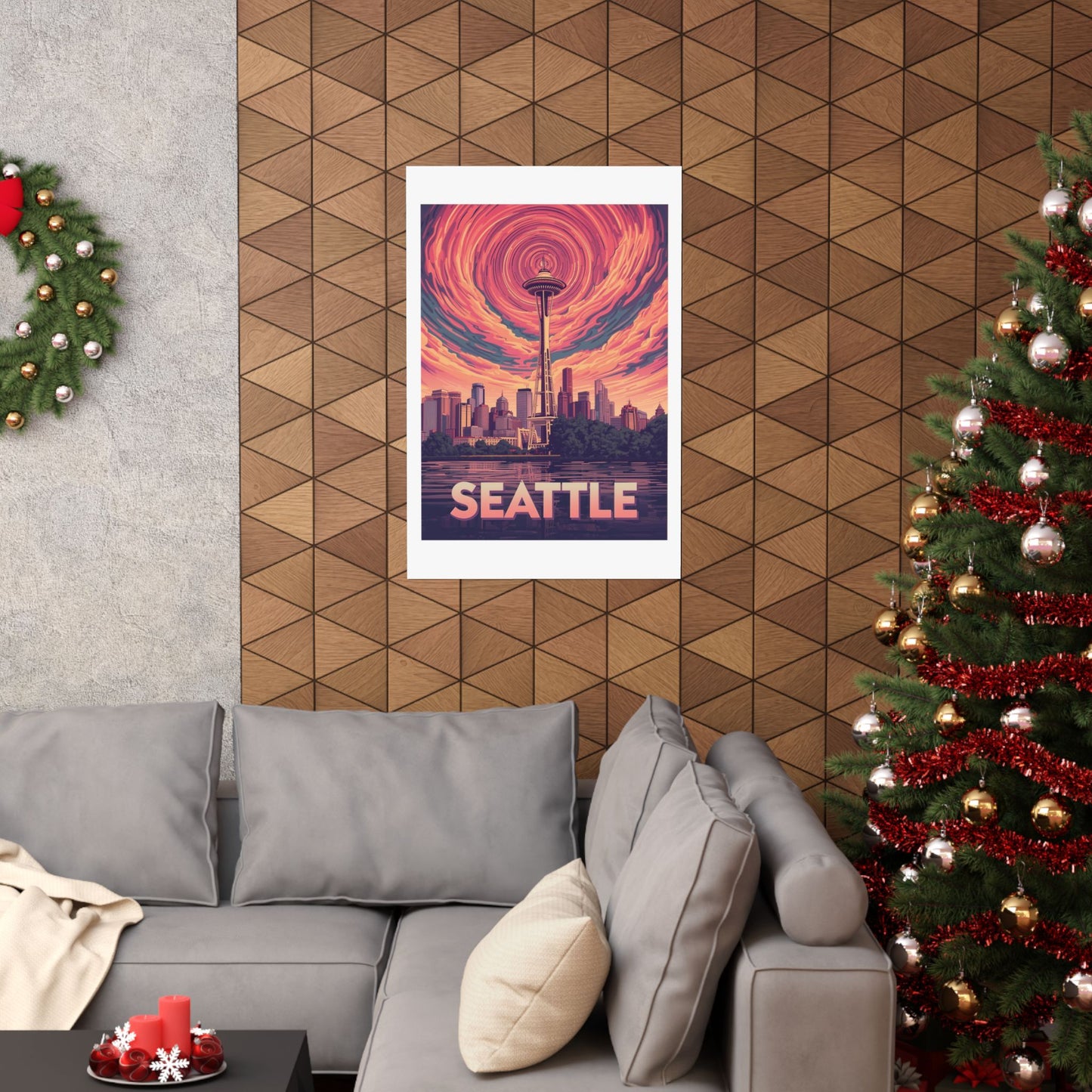Seattle Psychedelic Travel Poster