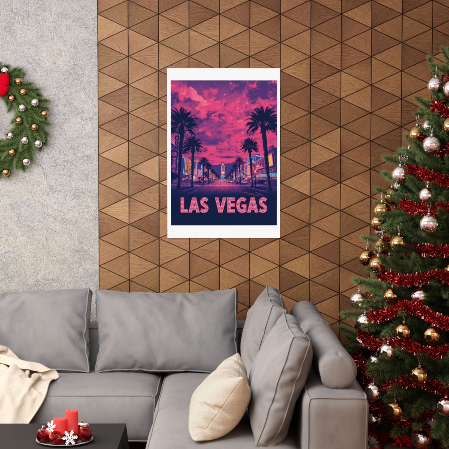 Las Vegas Psychedelic Travel Poster