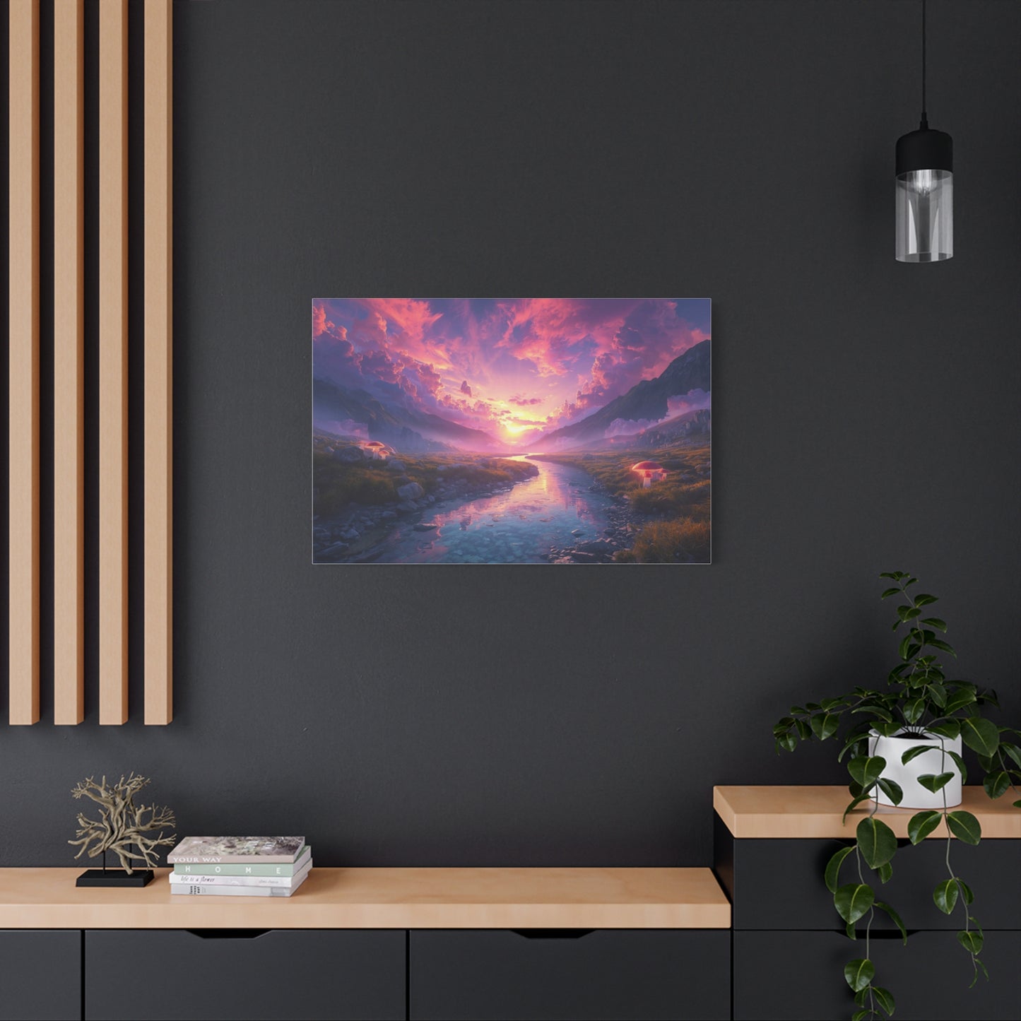 Psychedelic Landscape Canvas Wall Art