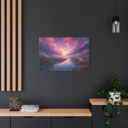 Psychedelic Landscape Canvas Wall Art