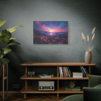 Psychedelic Landscape Canvas Wall Art