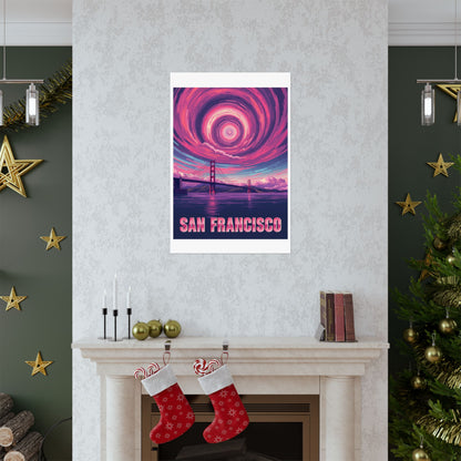 San Francisco Psychedelic Travel Poster