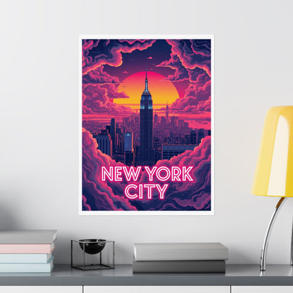 New York City Psychedelic Travel Poster