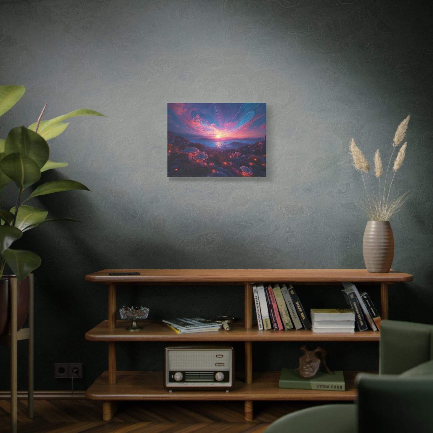 Psychedelic Landscape Canvas Wall Art
