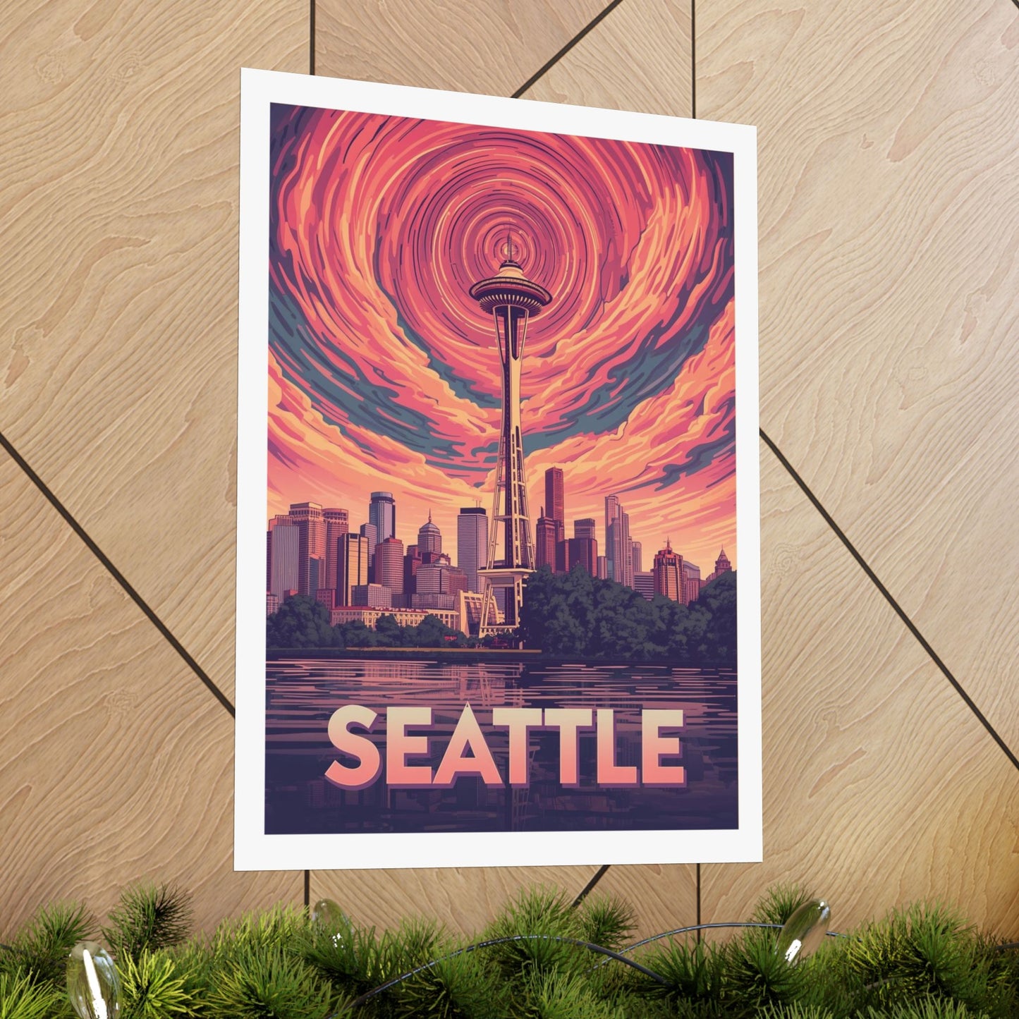 Seattle Psychedelic Travel Poster