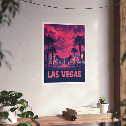 Las Vegas Psychedelic Travel Poster