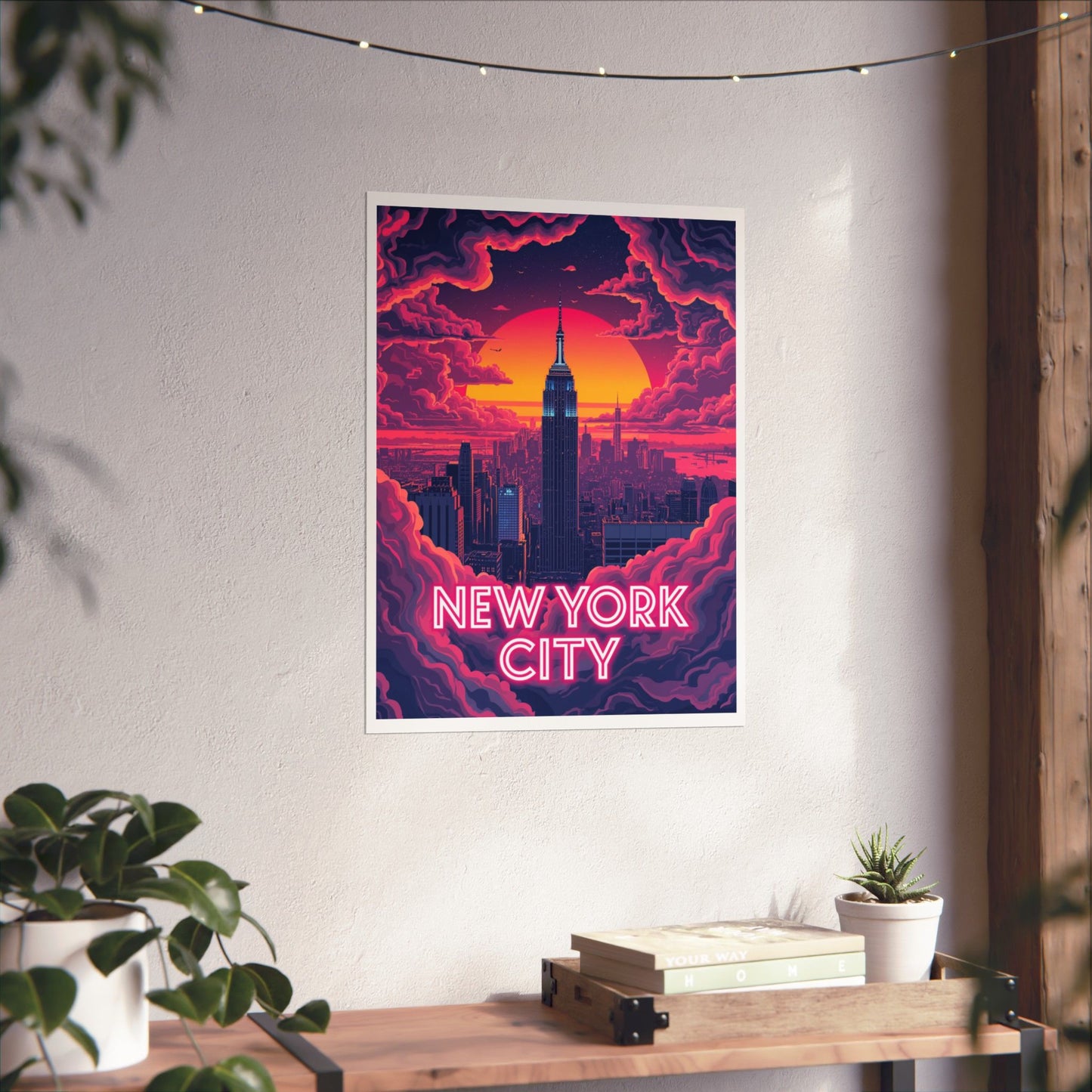 New York City Psychedelic Travel Poster