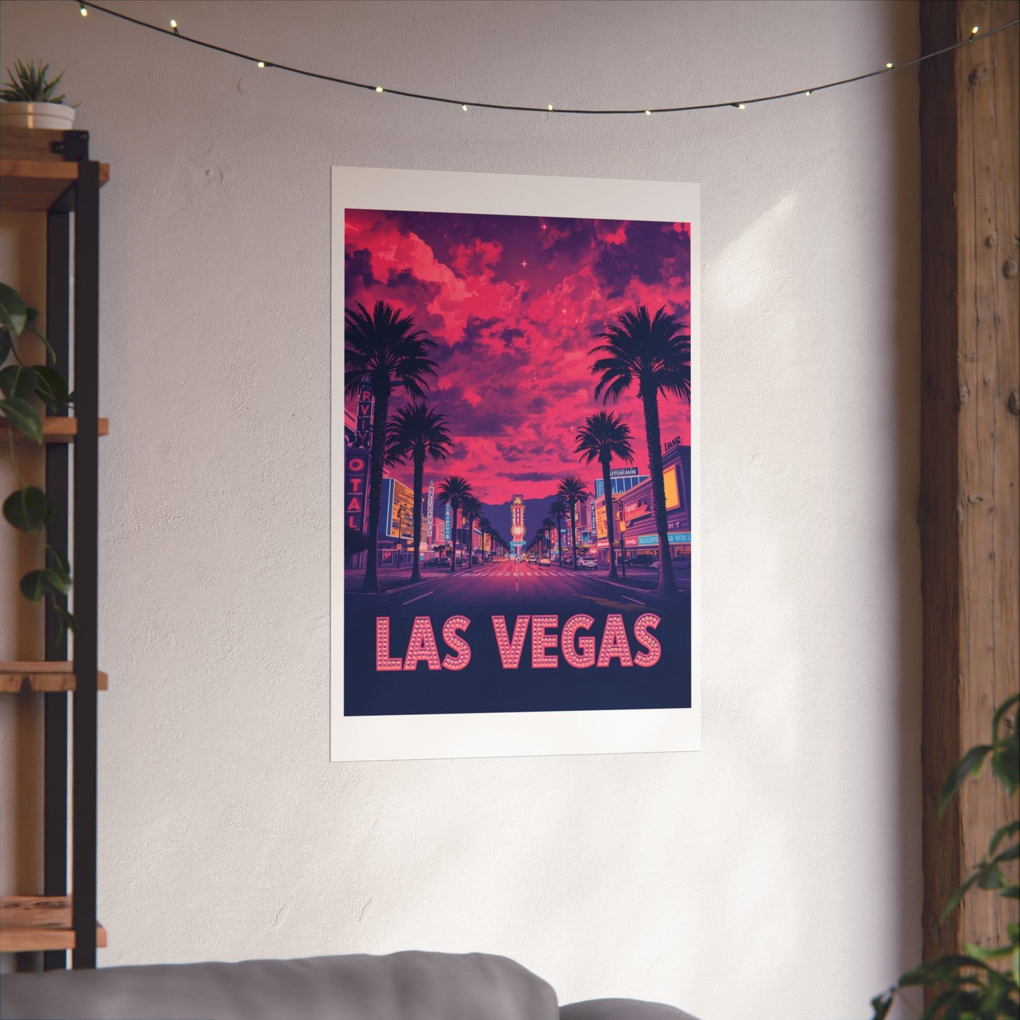 Las Vegas Psychedelic Travel Poster