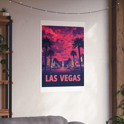 Las Vegas Psychedelic Travel Poster