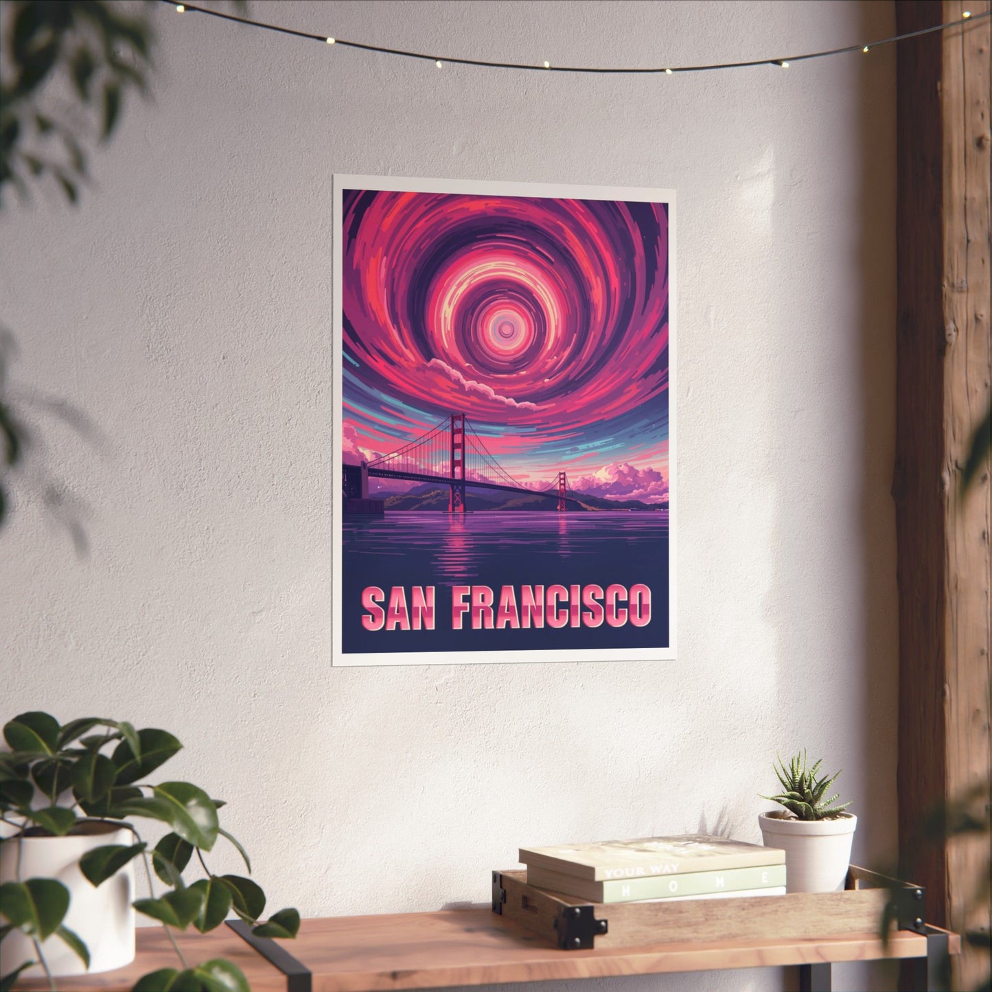 San Francisco Psychedelic Travel Poster