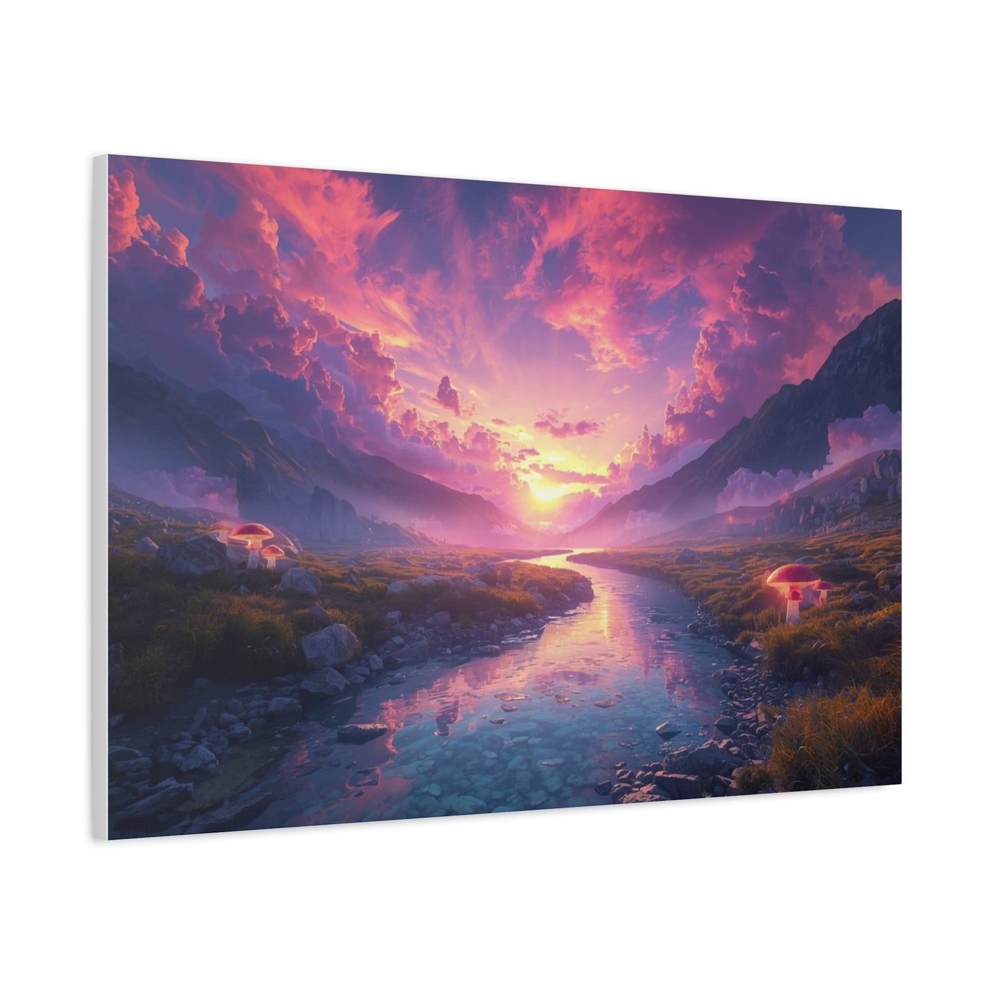 Psychedelic Landscape Canvas Wall Art