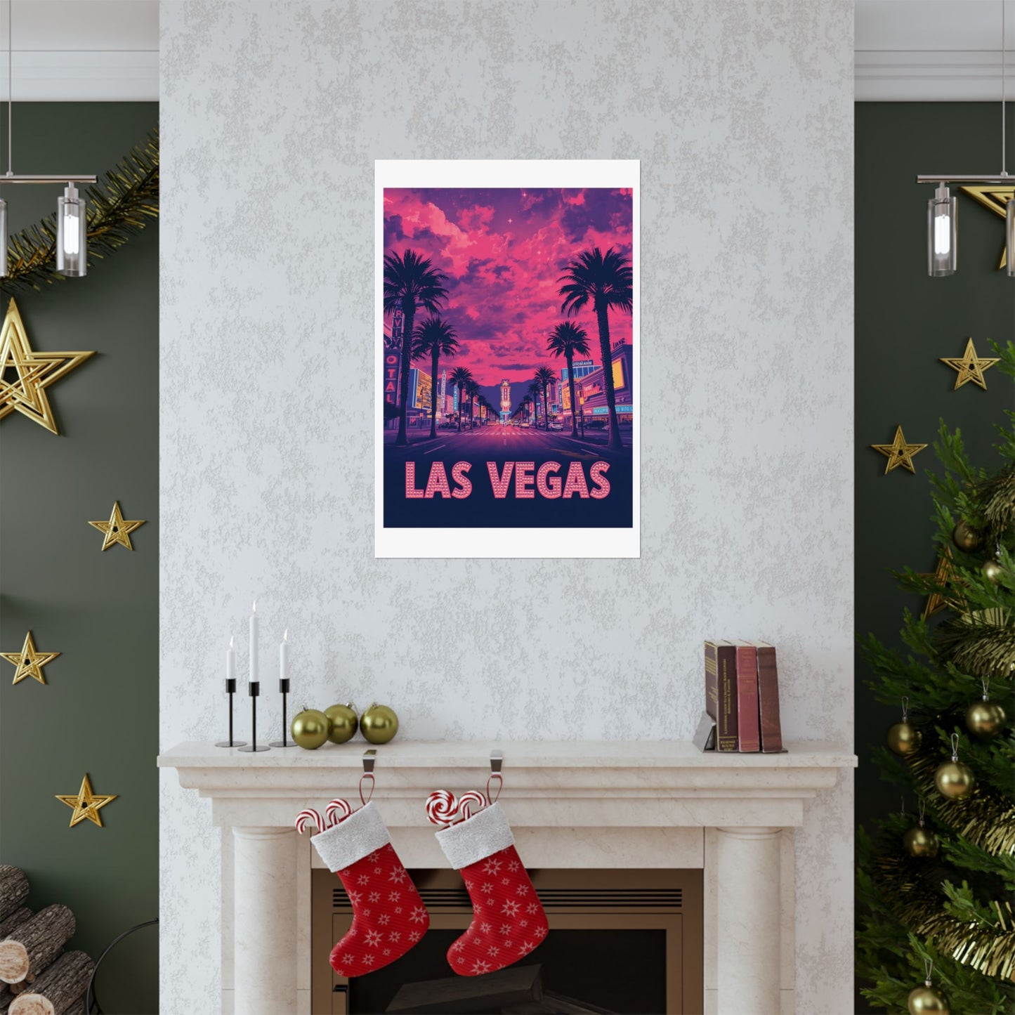 Las Vegas Psychedelic Travel Poster