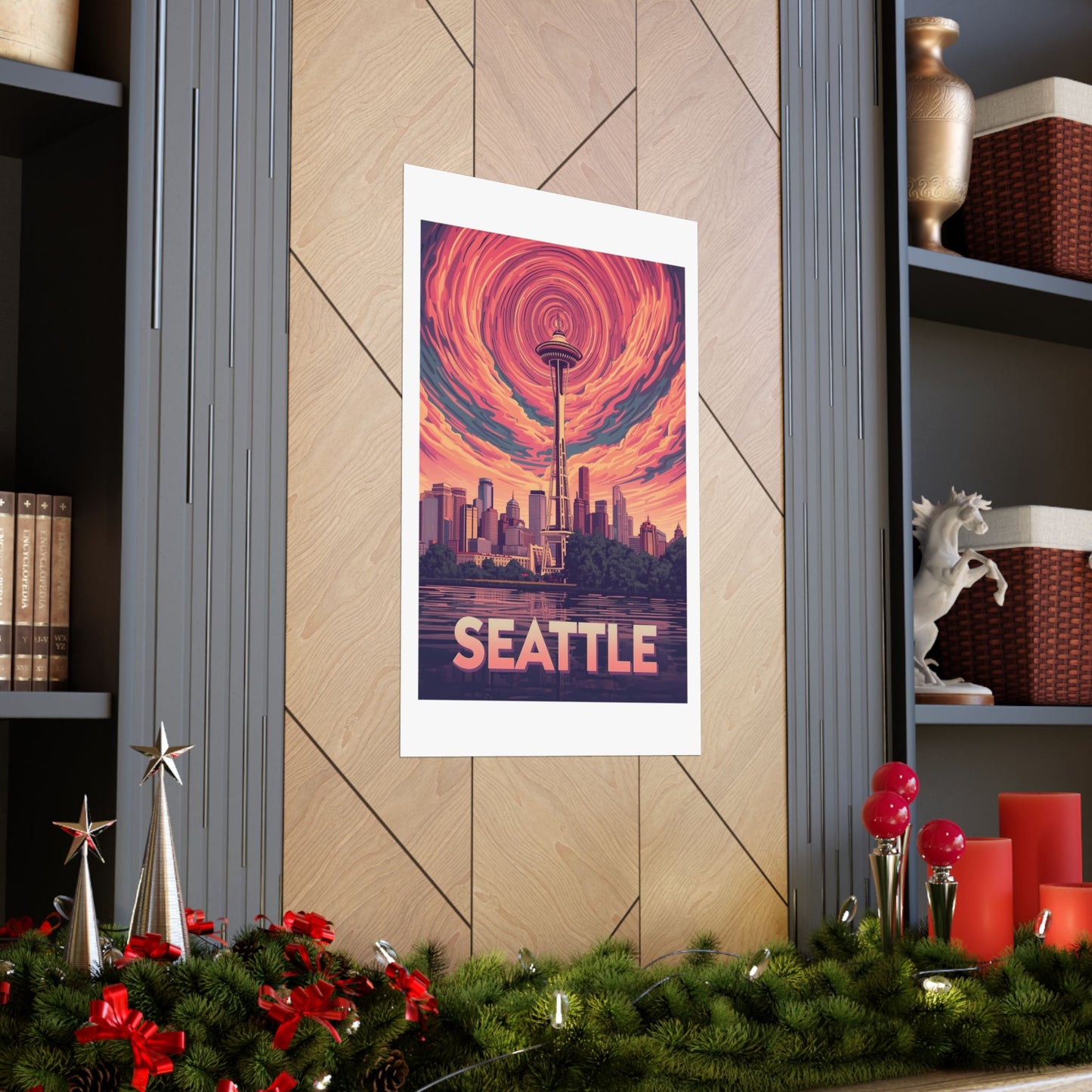 Seattle Psychedelic Travel Poster