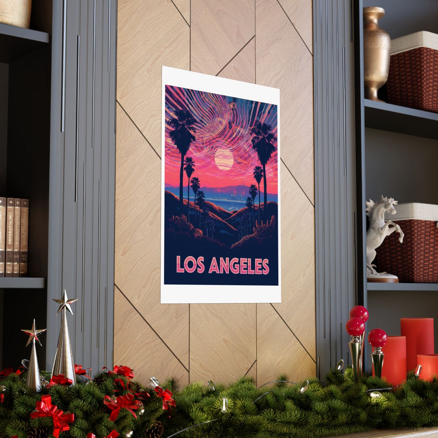 Los Angeles Psychedelic Travel Poster