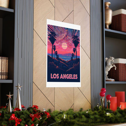 Los Angeles Psychedelic Travel Poster