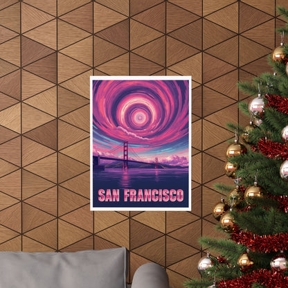 San Francisco Psychedelic Travel Poster