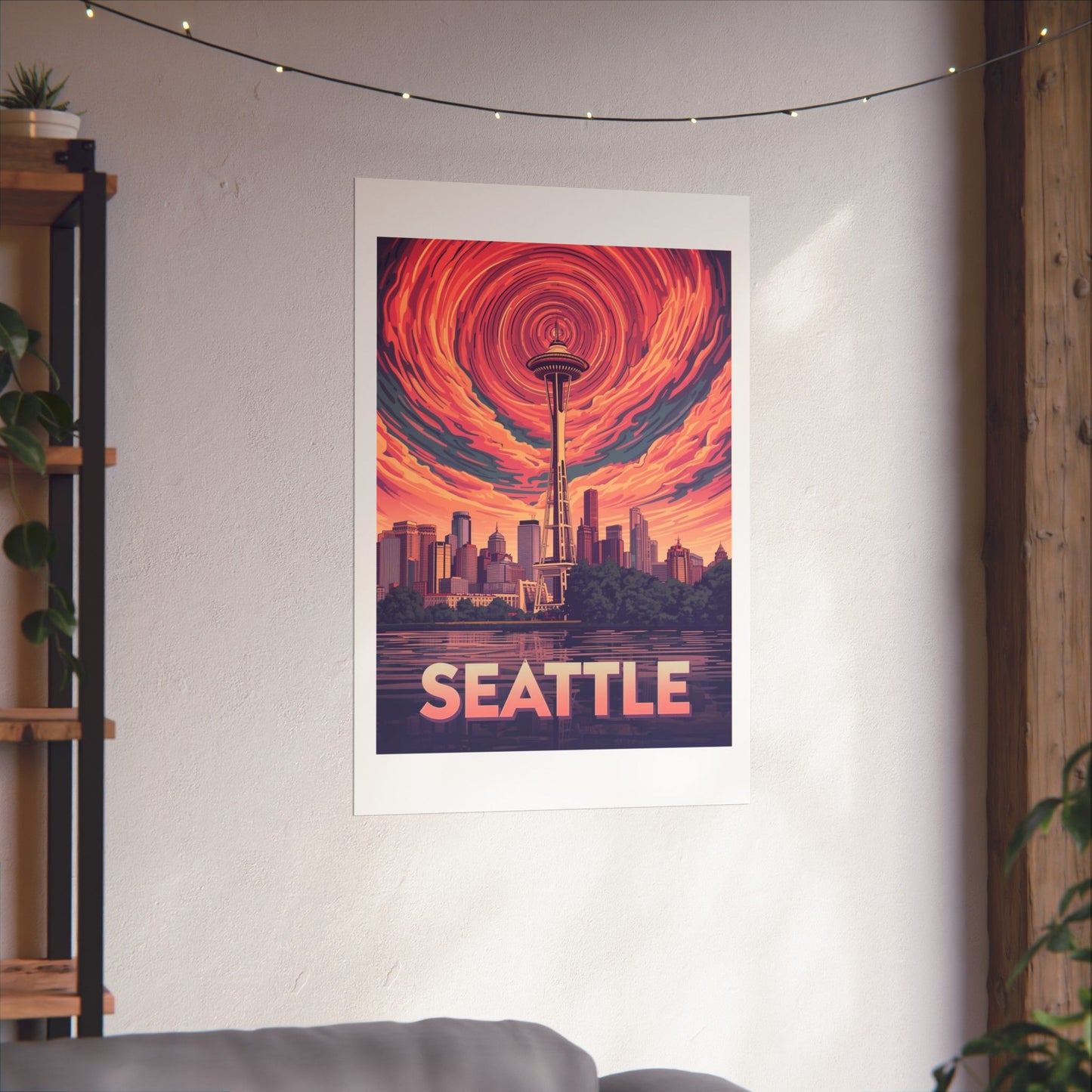 Seattle Psychedelic Travel Poster
