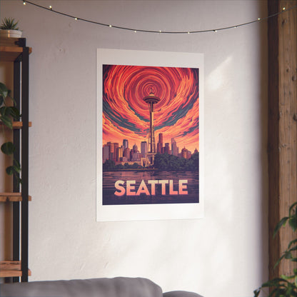 Seattle Psychedelic Travel Poster