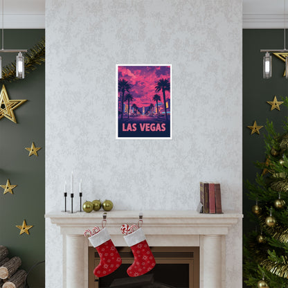 Las Vegas Psychedelic Travel Poster