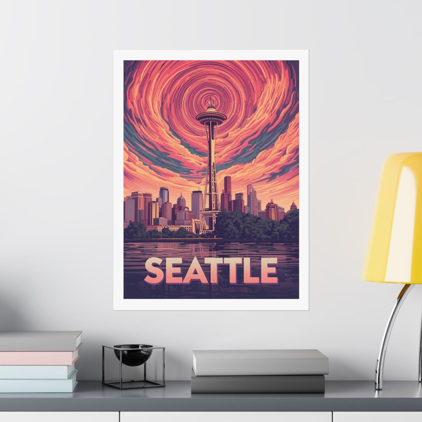 Seattle Psychedelic Travel Poster