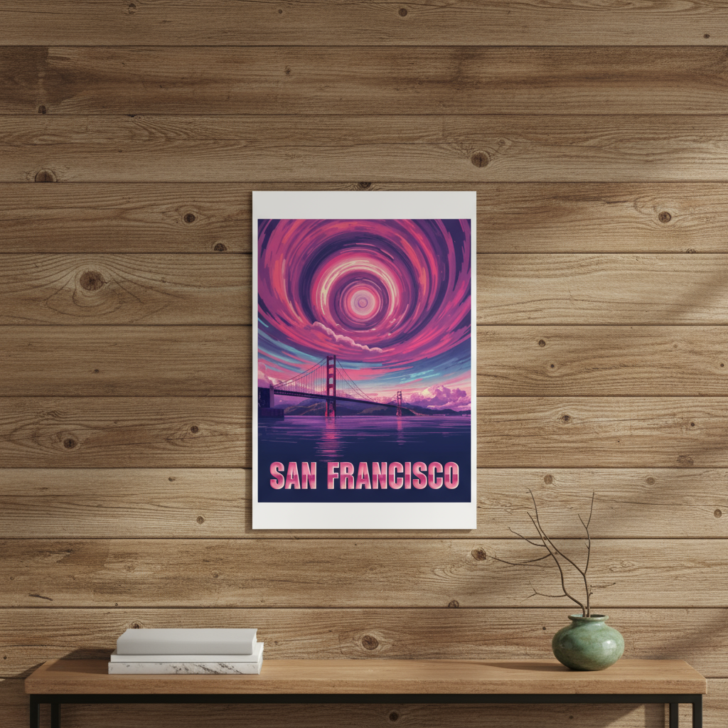 San Francisco Psychedelic Travel Poster