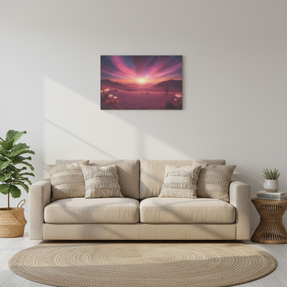Psychedelic Landscape Canvas Wall Art