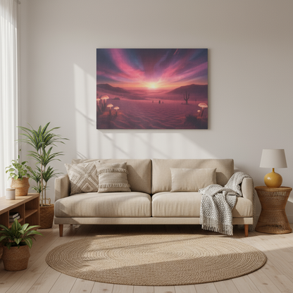 Psychedelic Landscape Canvas Wall Art