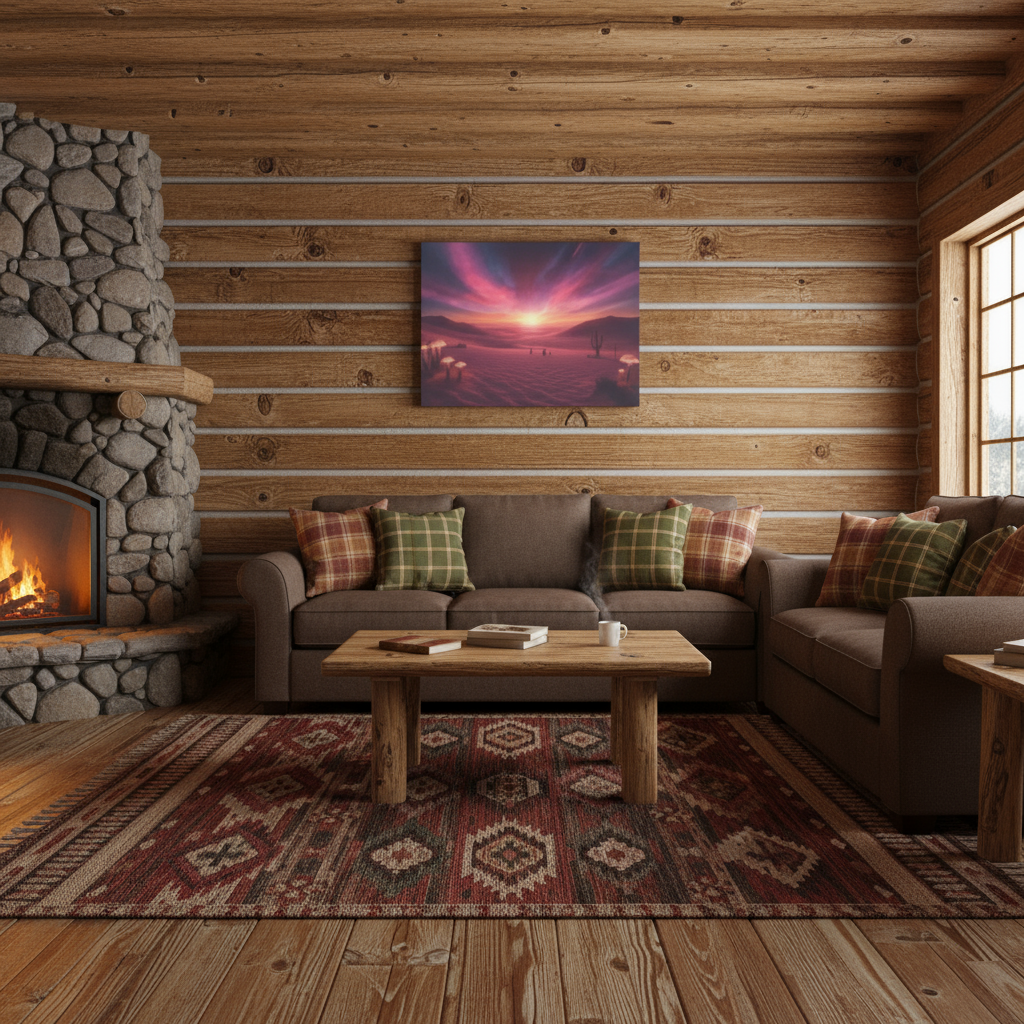 Psychedelic Landscape Canvas Wall Art