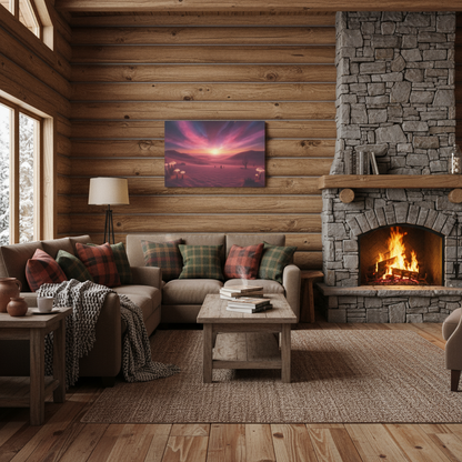 Psychedelic Landscape Canvas Wall Art