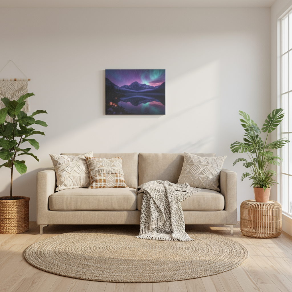 Psychedelic Landscape Canvas Wall Art