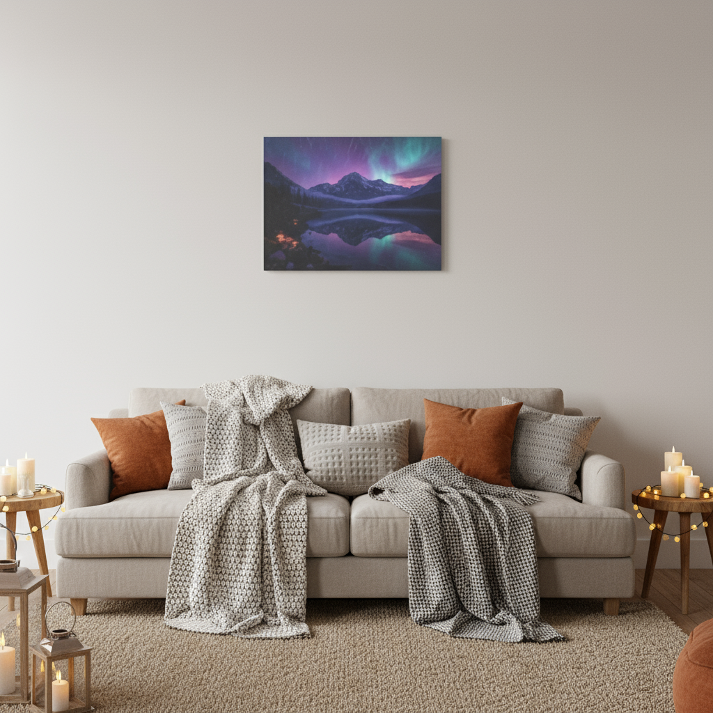 Psychedelic Landscape Canvas Wall Art