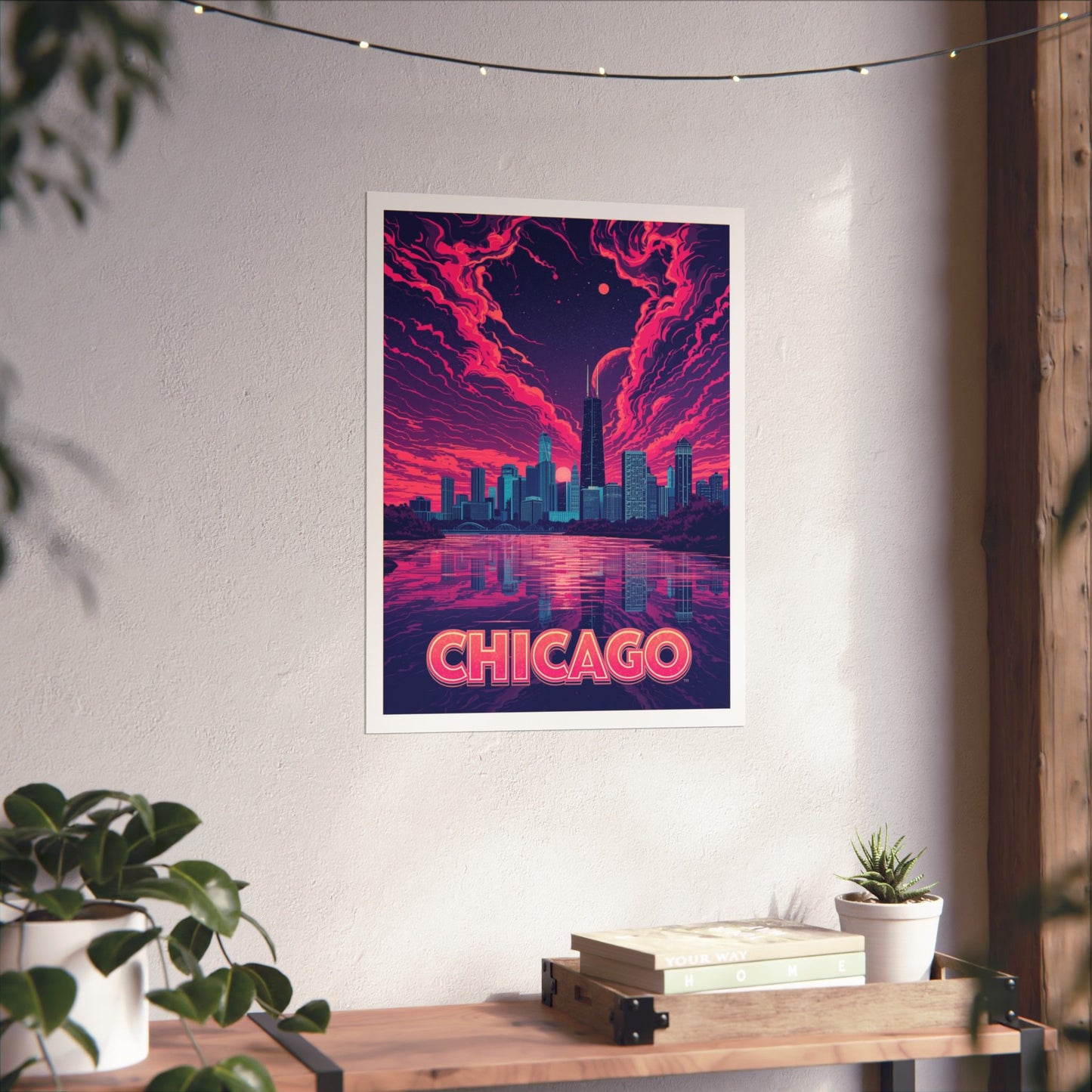 Chicago Psychedelic Travel Poster