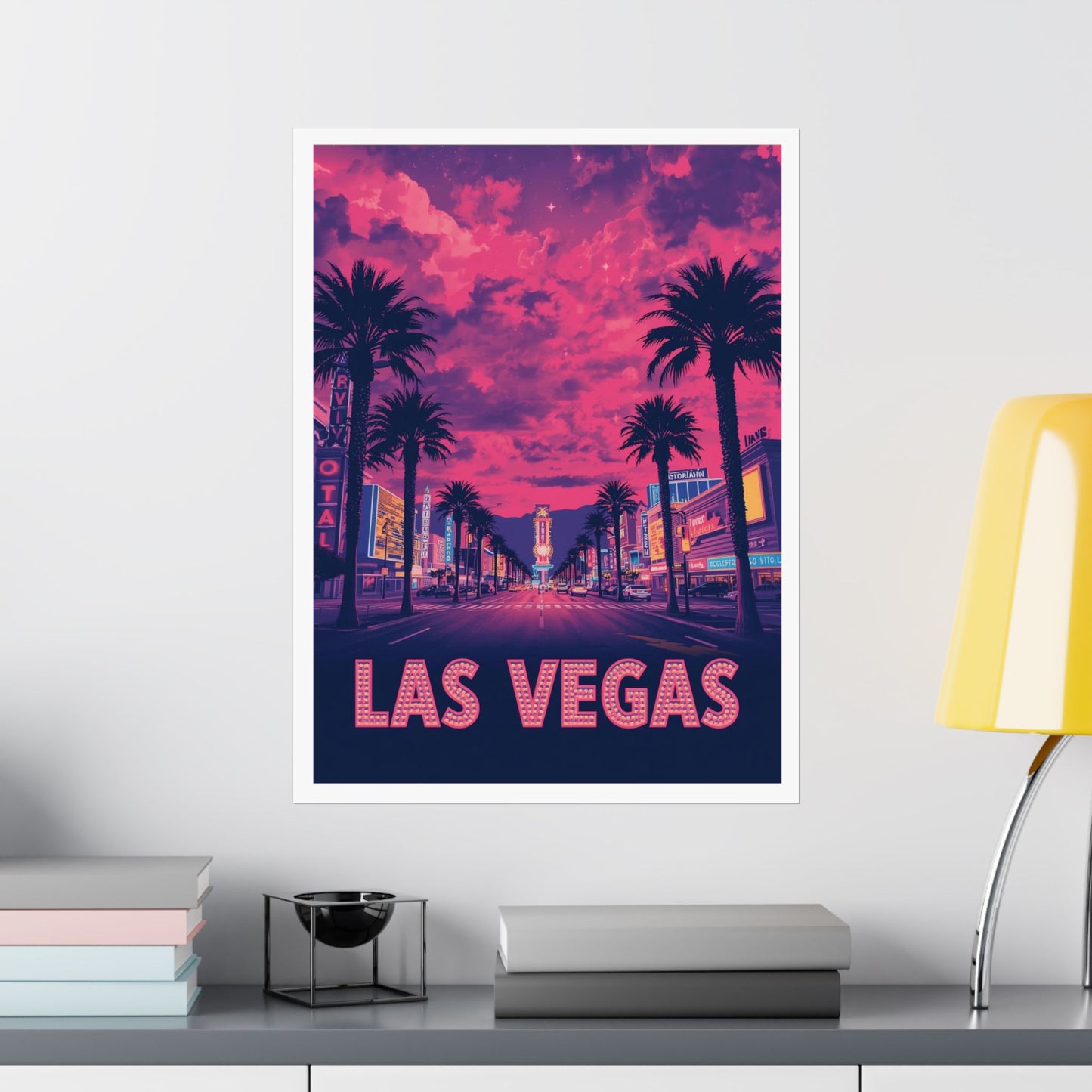 Las Vegas Psychedelic Travel Poster