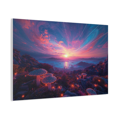 Psychedelic Landscape Canvas Wall Art