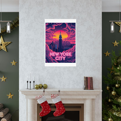 New York City Psychedelic Travel Poster