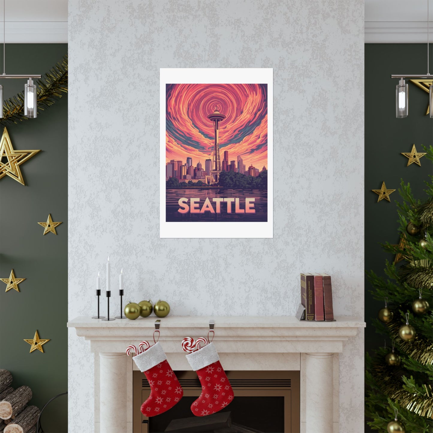 Seattle Psychedelic Travel Poster