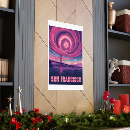 San Francisco Psychedelic Travel Poster