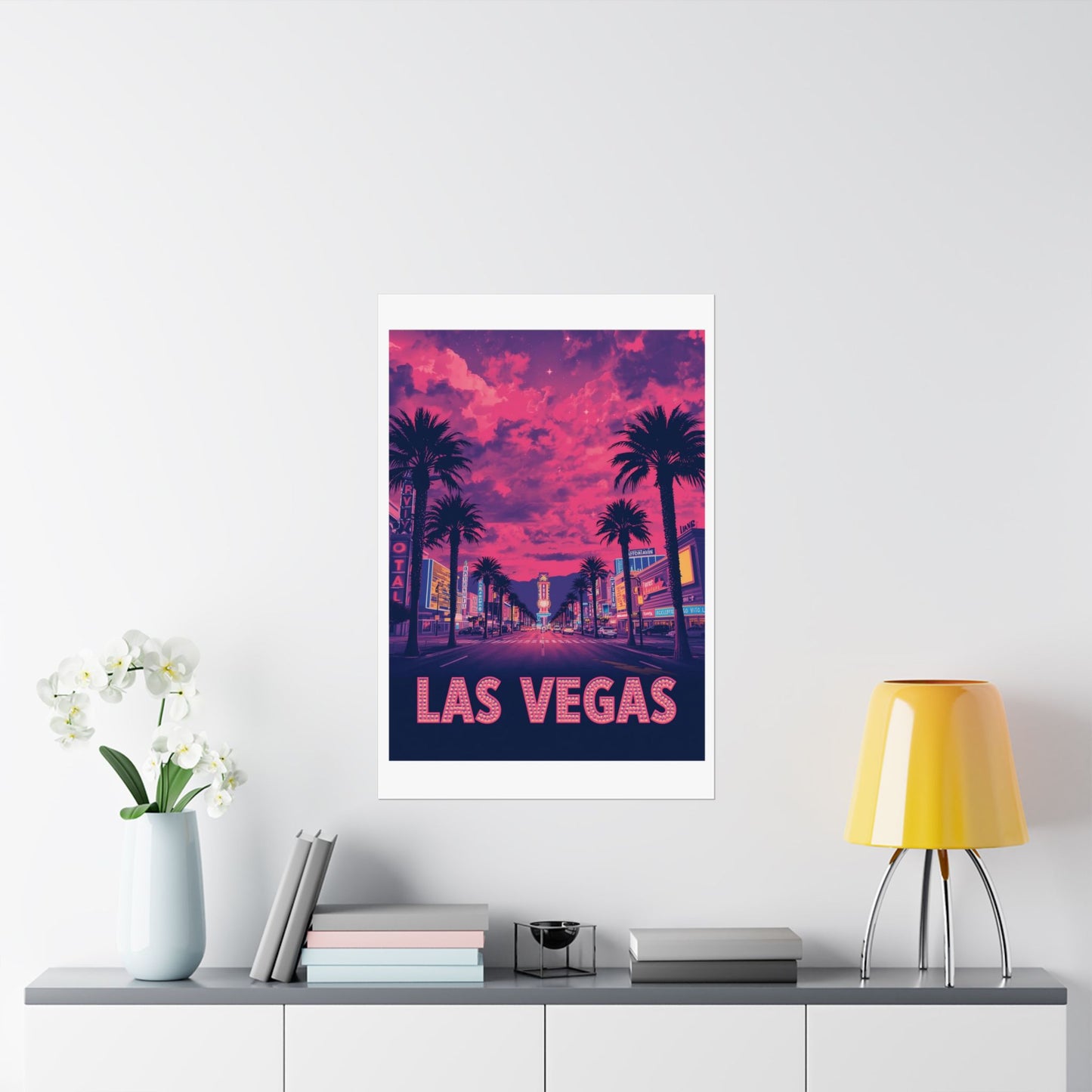 Las Vegas Psychedelic Travel Poster