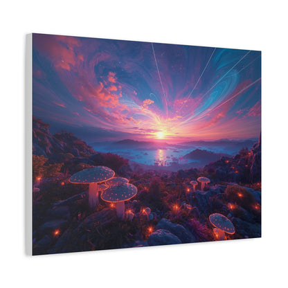 Psychedelic Landscape Canvas Wall Art