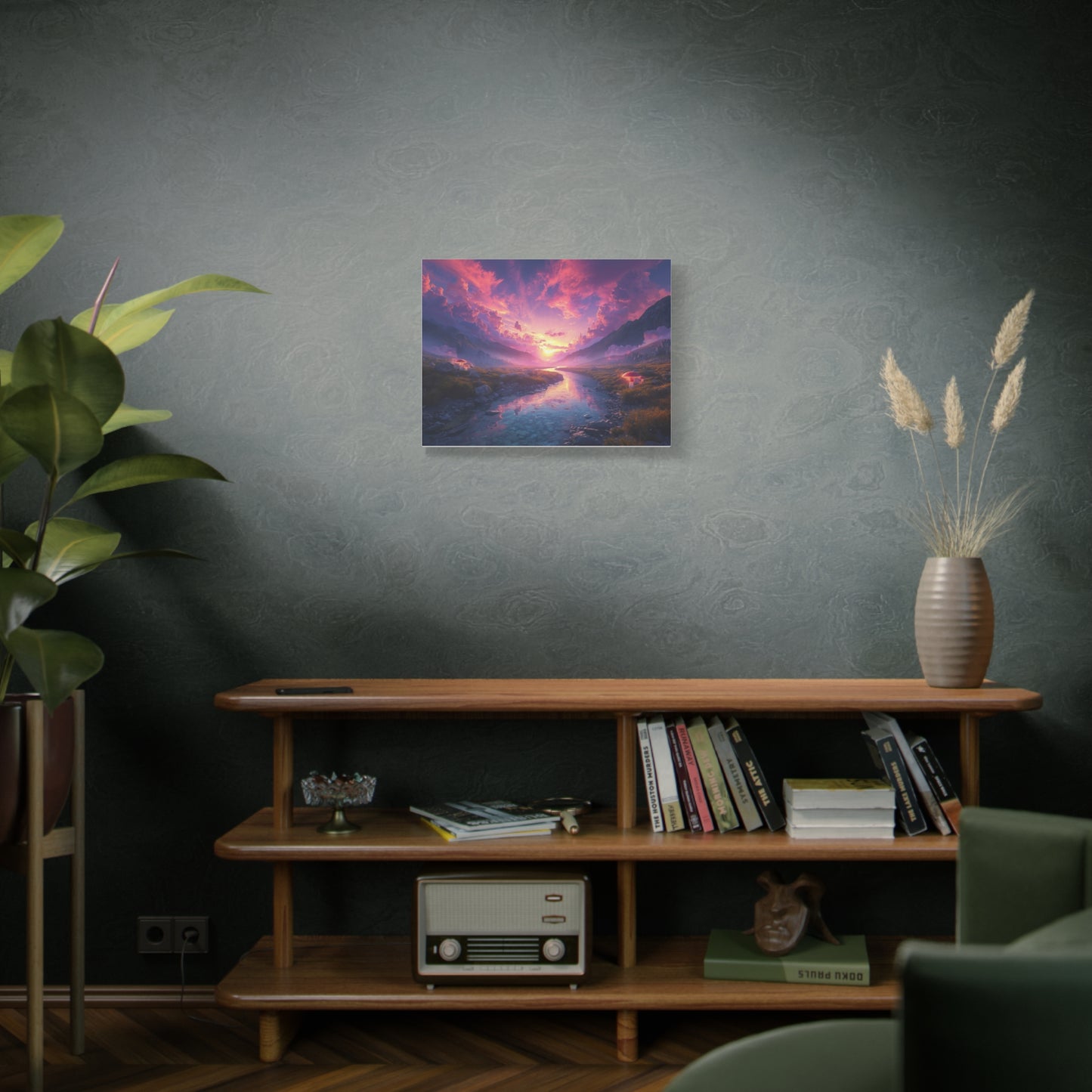 Psychedelic Landscape Canvas Wall Art