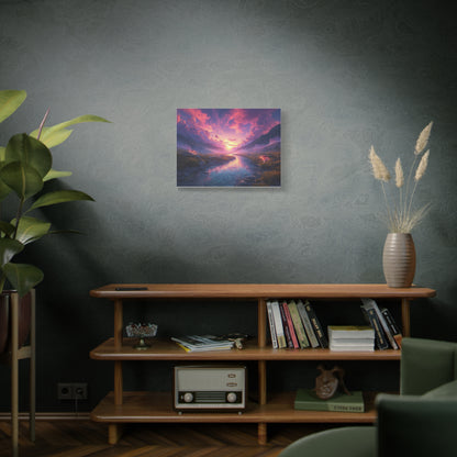 Psychedelic Landscape Canvas Wall Art