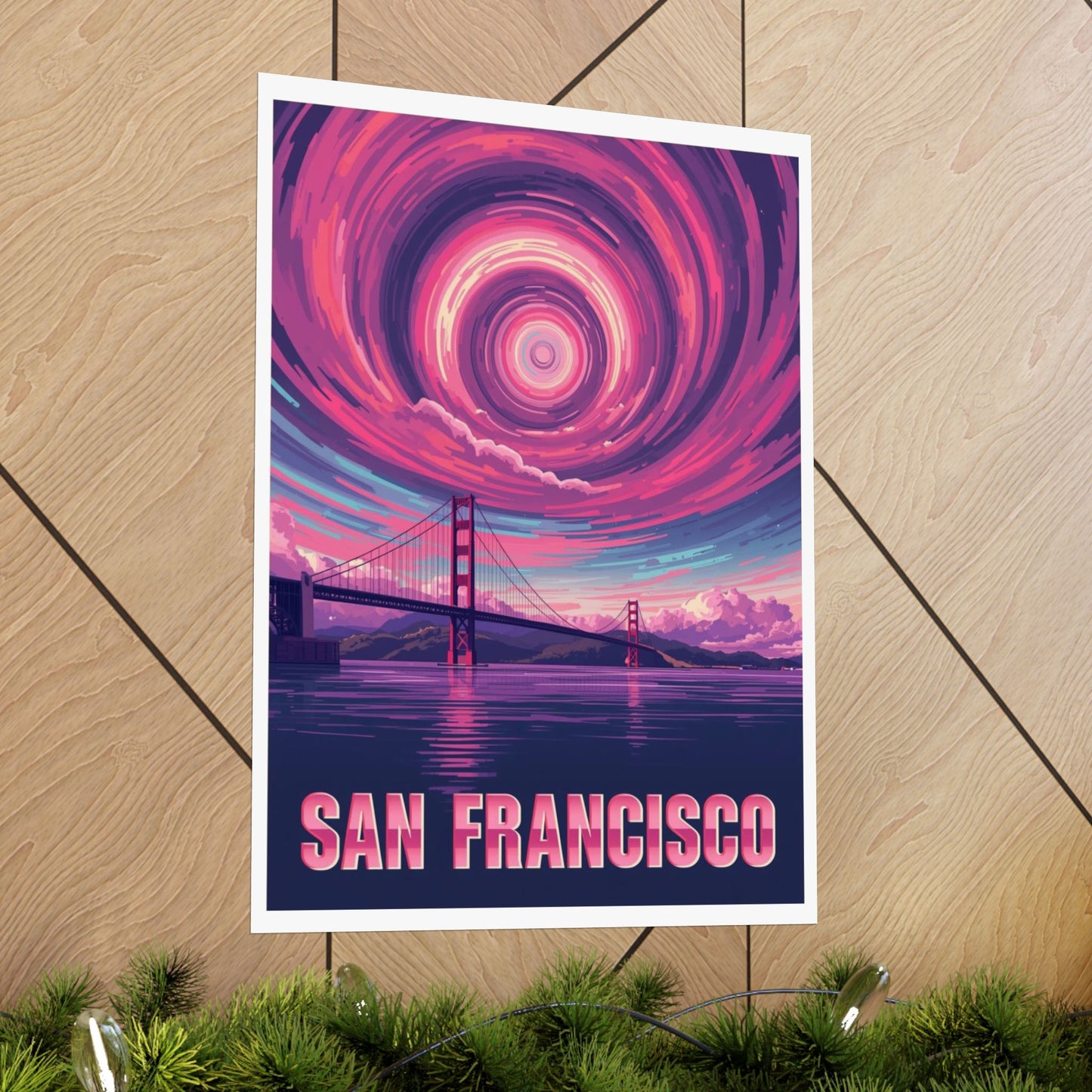 San Francisco Psychedelic Travel Poster