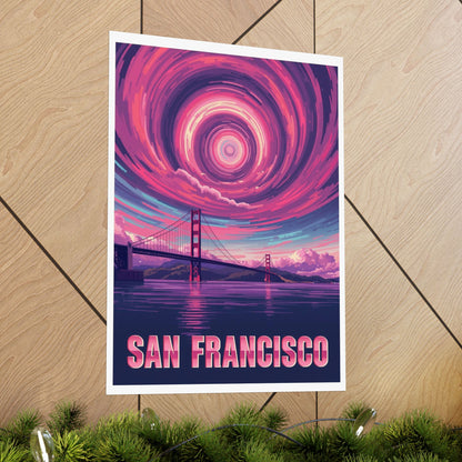 San Francisco Psychedelic Travel Poster