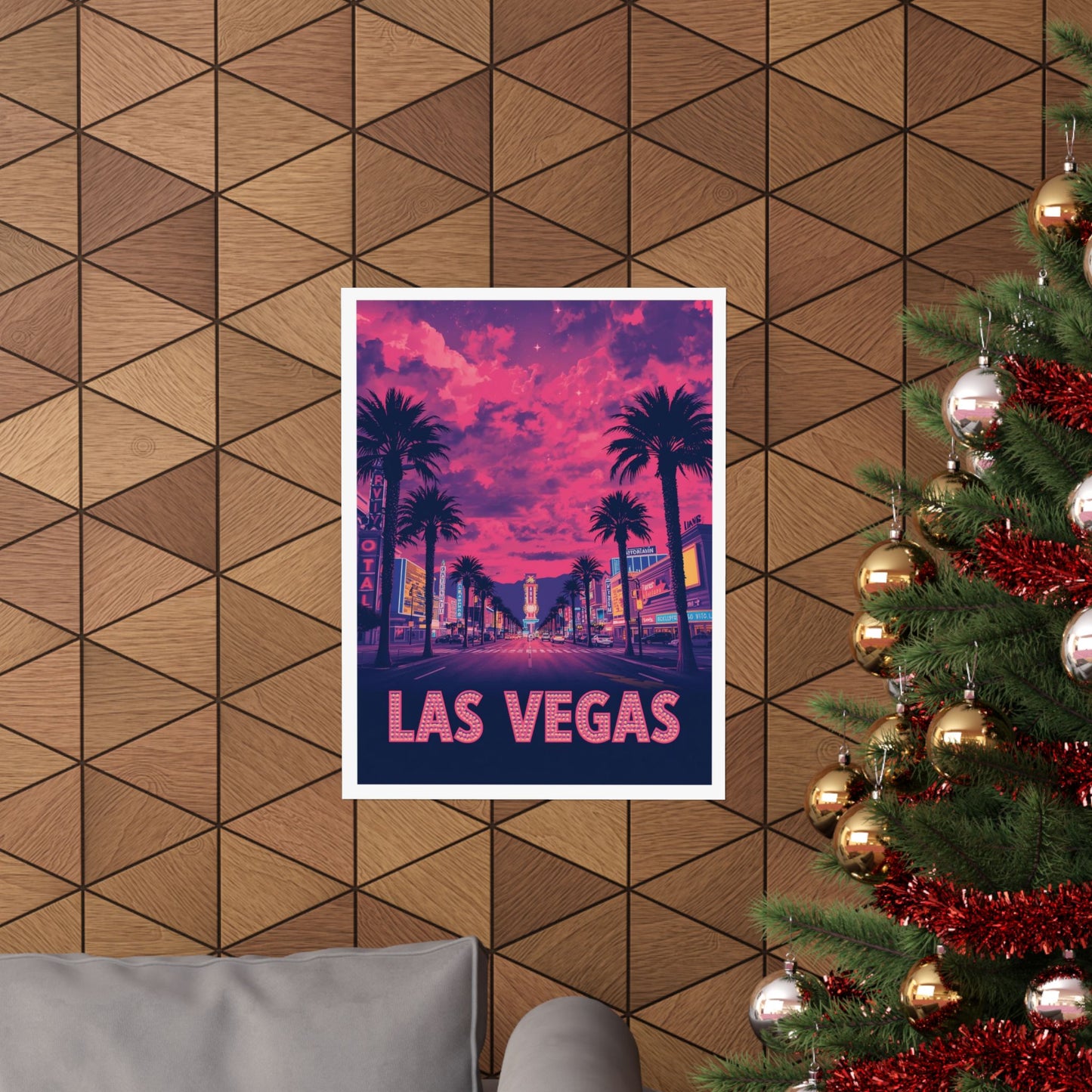 Las Vegas Psychedelic Travel Poster