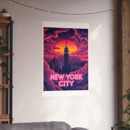 New York City Psychedelic Travel Poster