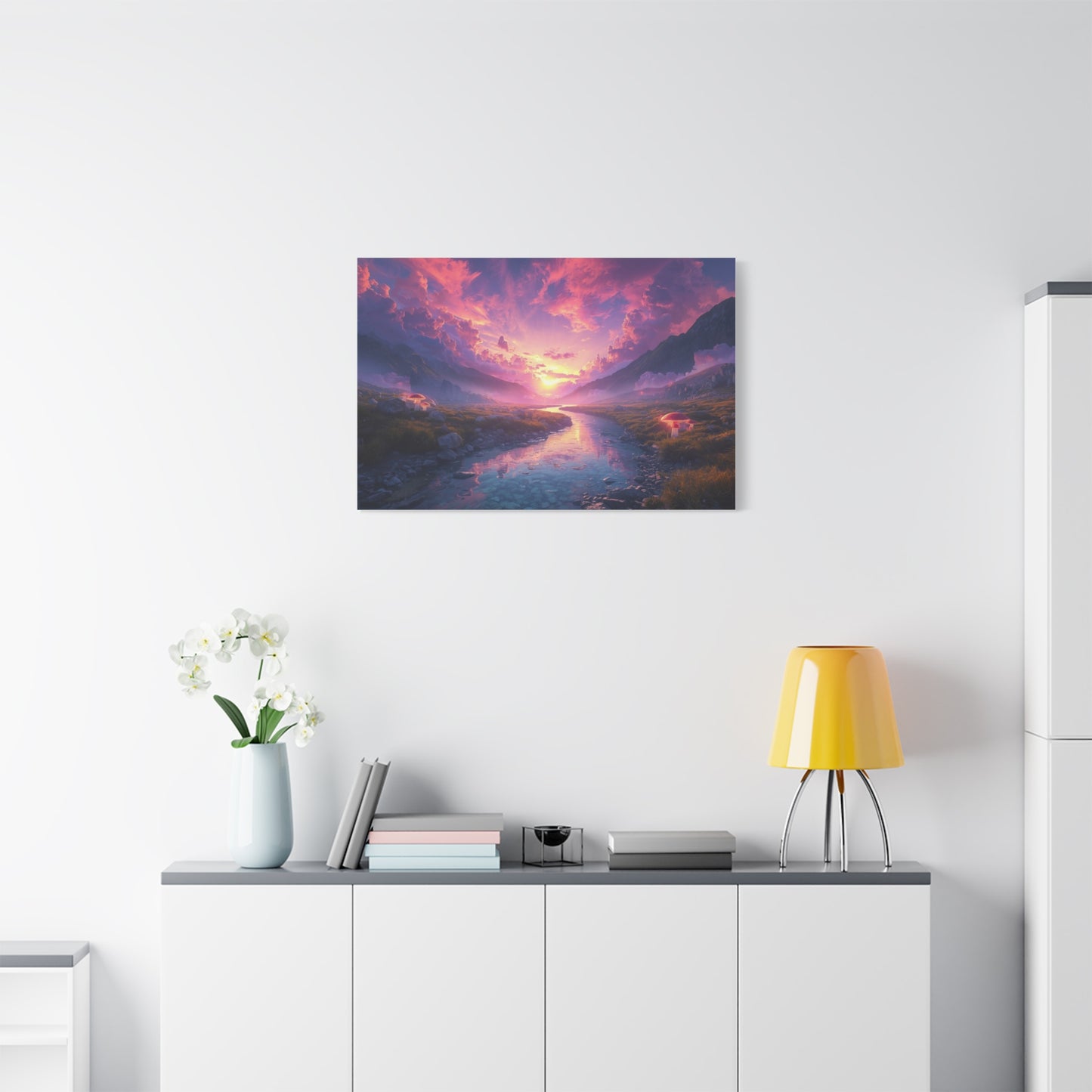 Psychedelic Landscape Canvas Wall Art