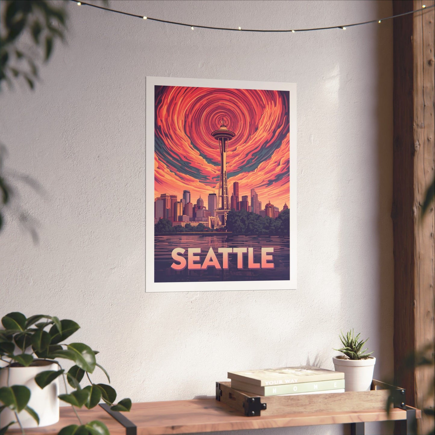 Seattle Psychedelic Travel Poster