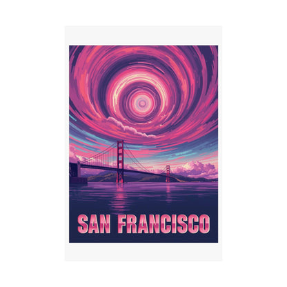 San Francisco Psychedelic Travel Poster